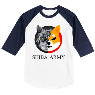 Shiba Army Fox Logo Terminator Baseball Sleeve Shirt