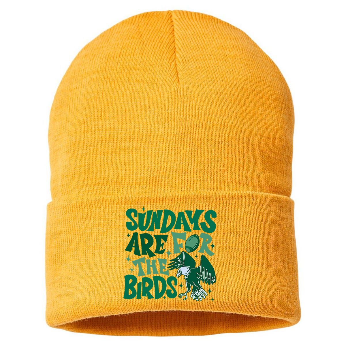 Sundays Are For The Birds Eagles Football Sustainable Knit Beanie