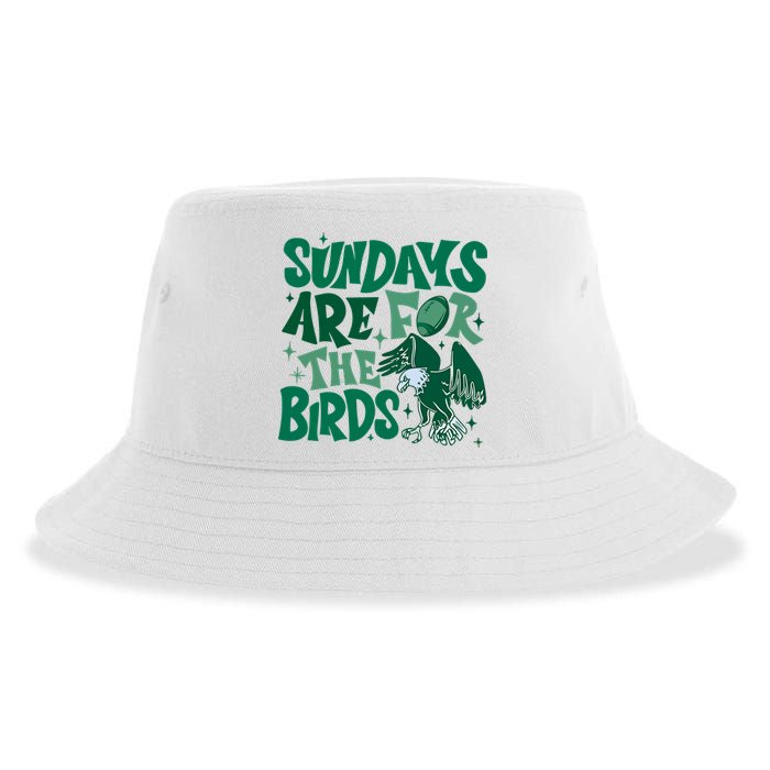 Sundays Are For The Birds Eagles Football Sustainable Bucket Hat