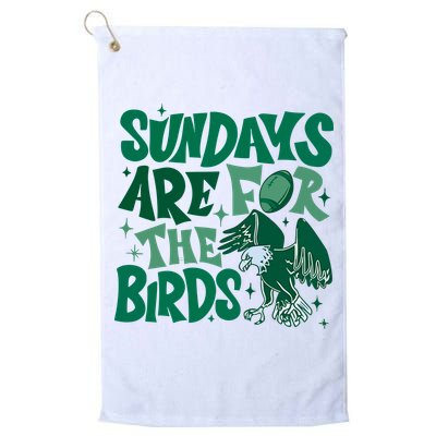 Sundays Are For The Birds Eagles Football Golf Towel