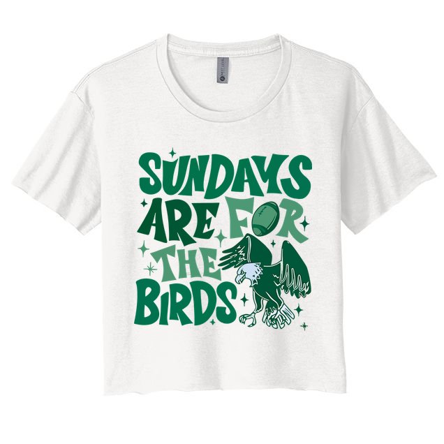 Sundays Are For The Birds Eagles Football Crop Top
