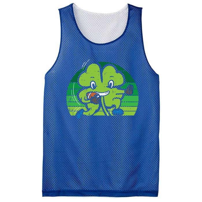 Shamrock American Football St Patricks Day Gift Mesh Reversible Basketball Jersey Tank