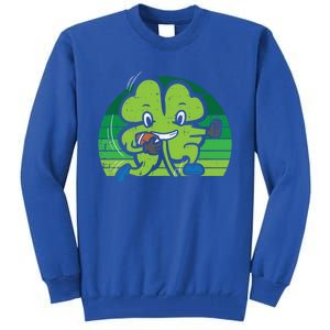 Shamrock American Football St Patricks Day Gift Tall Sweatshirt