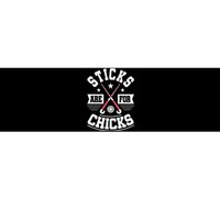 Sticks Are For Chicks Field Hockey Player Hockey Fan Bumper Sticker