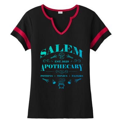 Salem Apothecary Funny Gift Ladies Halftime Notch Neck Tee