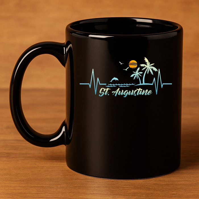 St Augustine Florida Souvenir Spring Break St Augustine 11oz C Handle Ceramic Mug