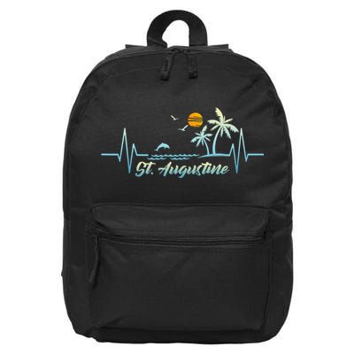 St Augustine Florida Souvenir Spring Break St Augustine 16 in Basic Backpack