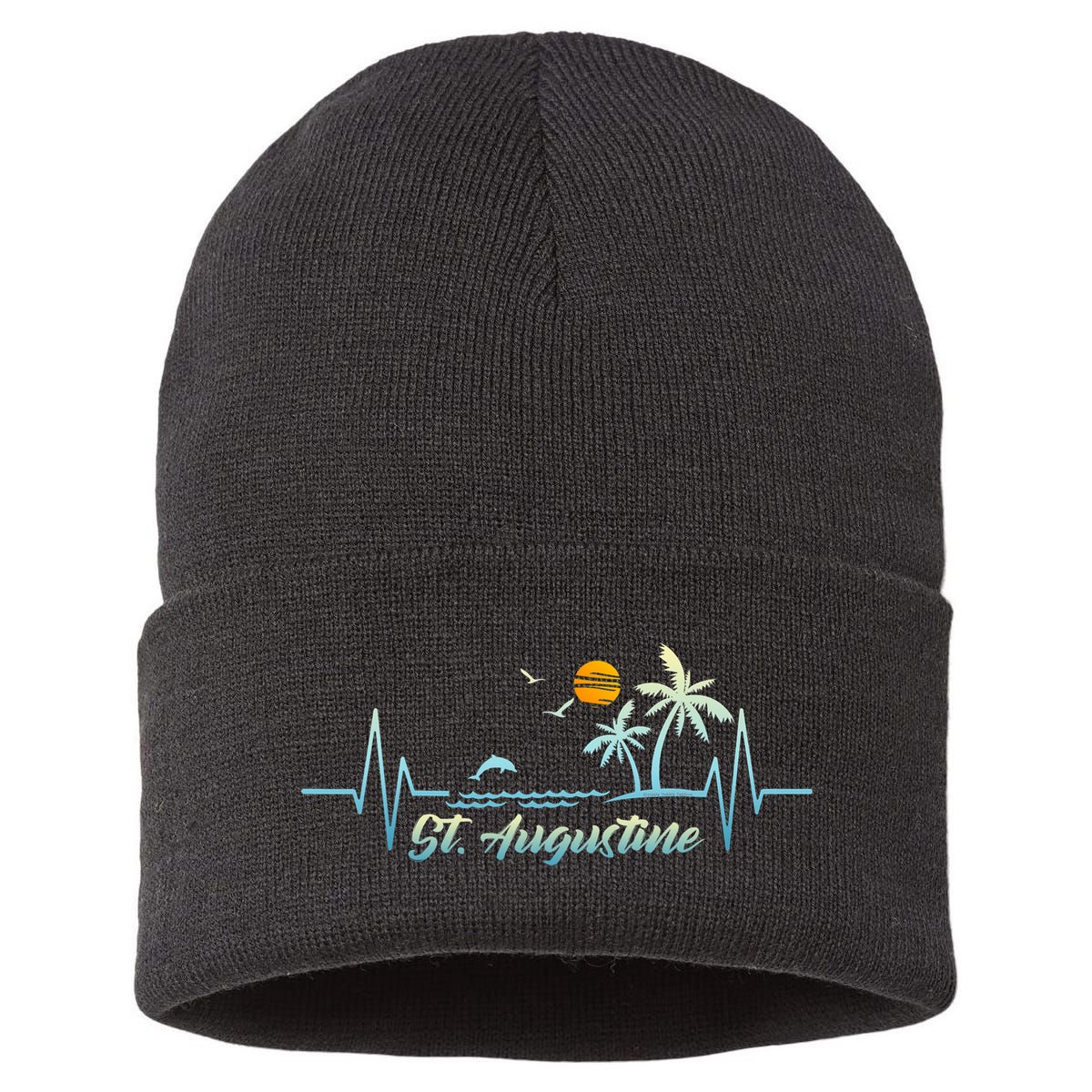 St Augustine Florida Souvenir Spring Break St Augustine Sustainable Knit Beanie