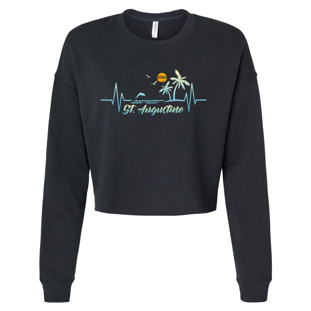 St Augustine Florida Souvenir Spring Break St Augustine Cropped Pullover Crew