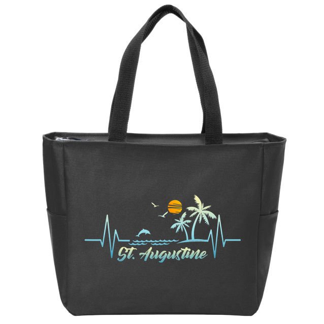St Augustine Florida Souvenir Spring Break St Augustine Zip Tote Bag
