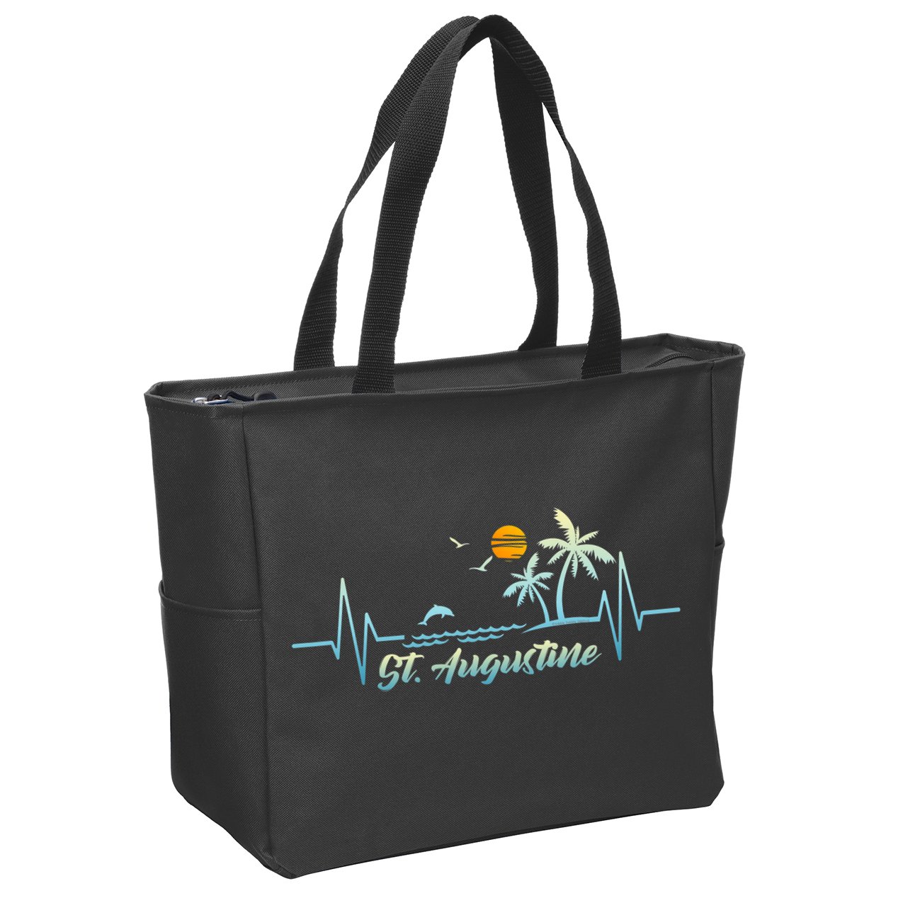 St Augustine Florida Souvenir Spring Break St Augustine Zip Tote Bag