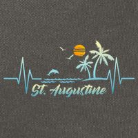 St Augustine Florida Souvenir Spring Break St Augustine Cotton Canvas Backpack