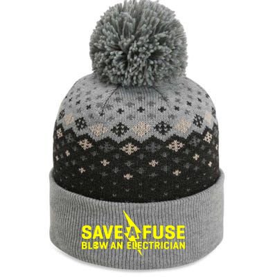 Save A Fuse Blow An Electrician The Baniff Cuffed Pom Beanie