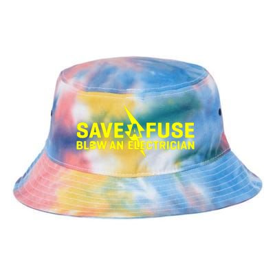 Save A Fuse Blow An Electrician Tie Dye Newport Bucket Hat