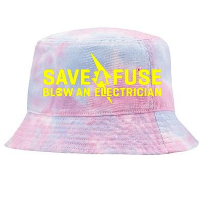 Save A Fuse Blow An Electrician Tie-Dyed Bucket Hat