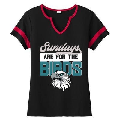 Sundays Are For The Birds It's A Philly Thing Philadelphia Football Ladies Halftime Notch Neck Tee