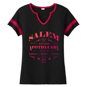 Salem Apothecary Funny Gift Ladies Halftime Notch Neck Tee