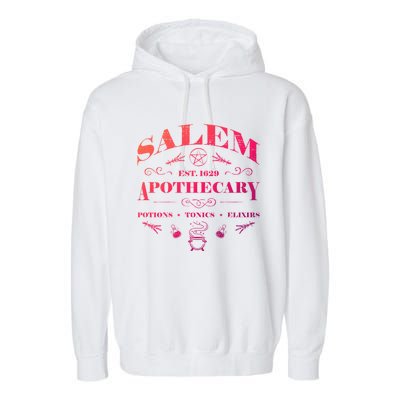 Salem Apothecary Funny Gift Garment-Dyed Fleece Hoodie