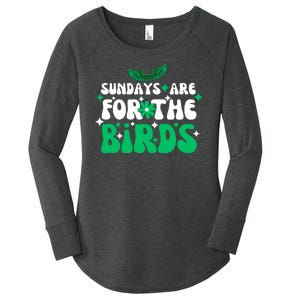 Sundays Are For The Birds For Philadelphia Football Fans Females Women's Perfect Tri Tunic Long Sleeve Shirt