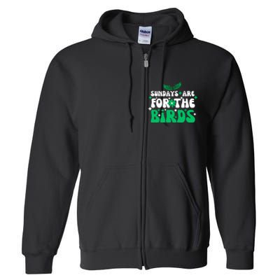 Sundays Are For The Birds For Philadelphia Football Fans Females Full Zip Hoodie