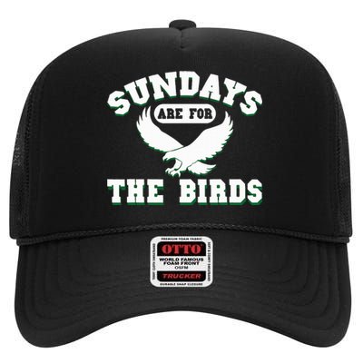 Sundays Are For The Birds High Crown Mesh Back Trucker Hat