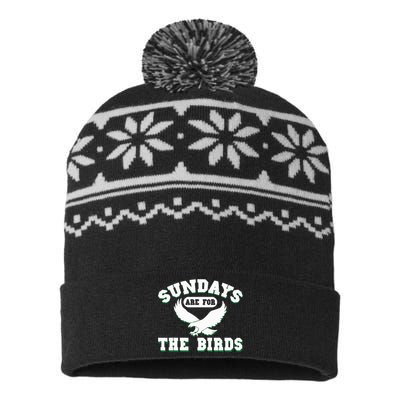 Sundays Are For The Birds USA-Made Snowflake Beanie