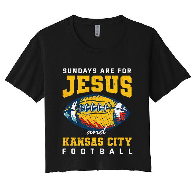 Sundays Are For Jesus And Kansas City Football Missouri Crop Top