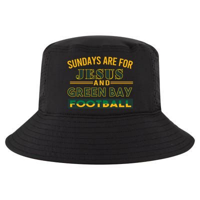 Sundays Are For Jesus And Green Bay Football Cool Comfort Performance Bucket Hat