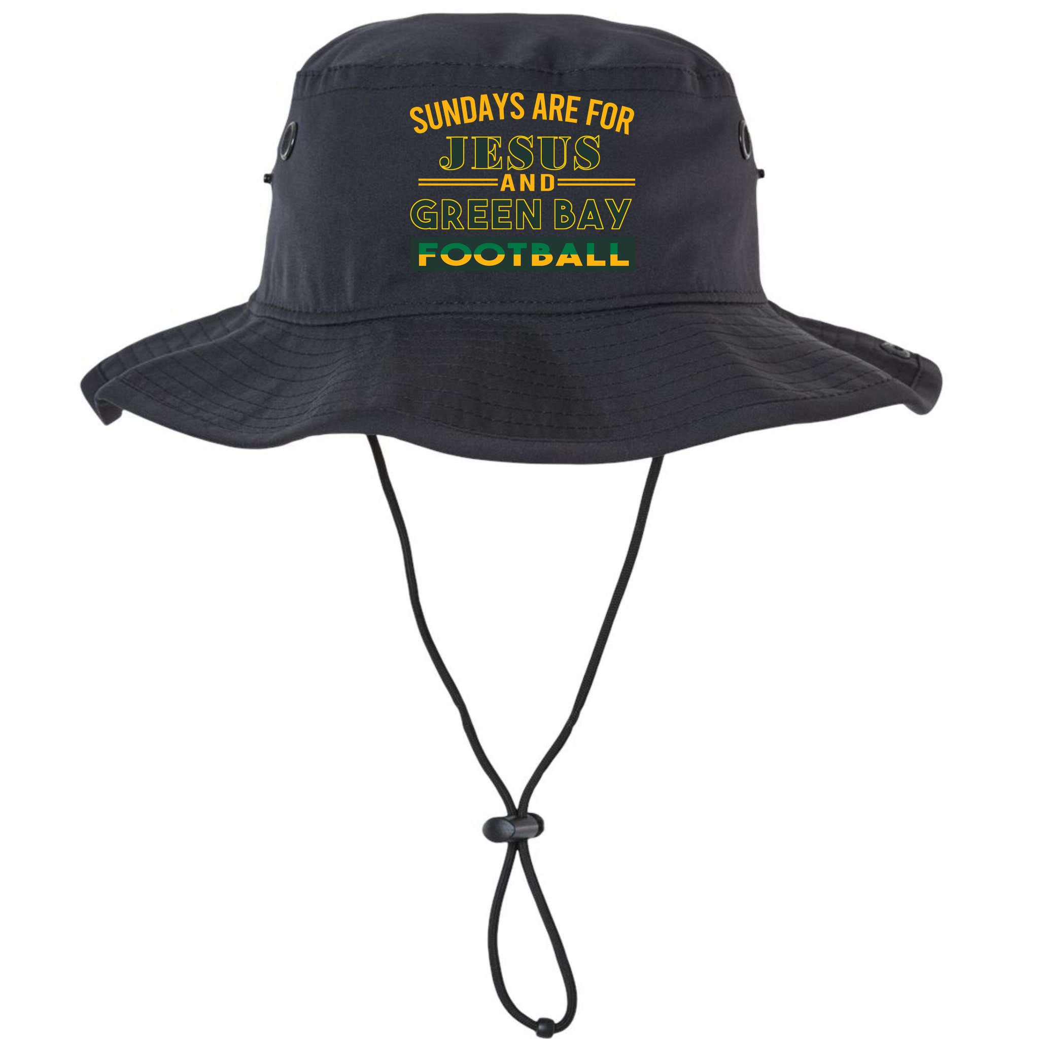 Sundays Are For Jesus And Green Bay Football Bucket Hat