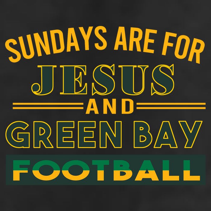 Sundays Are For Jesus And Green Bay Football Hat