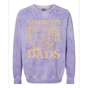 Saturdays Are For The Dads Bbq Grill Colorblast Crewneck Sweatshirt