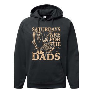 Saturdays Are For The Dads Bbq Grill Performance Fleece Hoodie