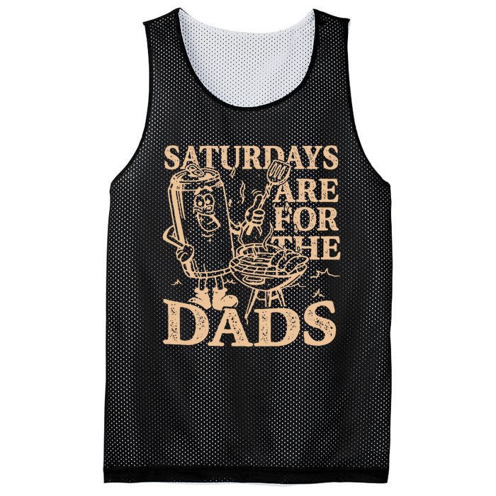 Saturdays Are For The Dads Bbq Grill Mesh Reversible Basketball Jersey Tank