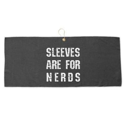 Sleeves Are For Nerds Gold Mining Large Microfiber Waffle Golf Towel