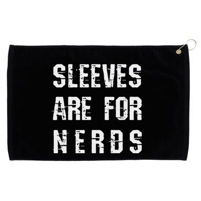 Sleeves Are For Nerds Gold Mining Grommeted Golf Towel