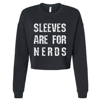 Sleeves Are For Nerds Gold Mining Cropped Pullover Crew