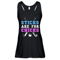 Sticks Are For Chicks Funny Field Hockey Player Ladies Essential Flowy Tank