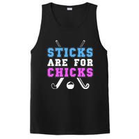 Sticks Are For Chicks Funny Field Hockey Player PosiCharge Competitor Tank