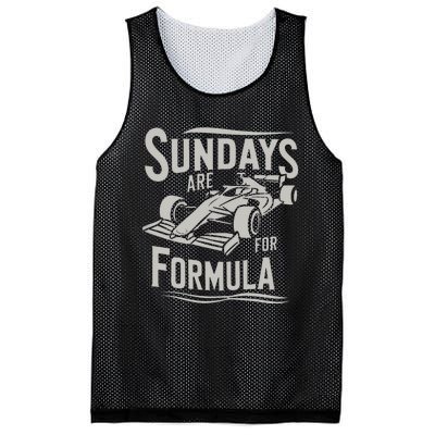 Sunday Are For Formula Racing Track Days & Motorsports Mesh Reversible Basketball Jersey Tank