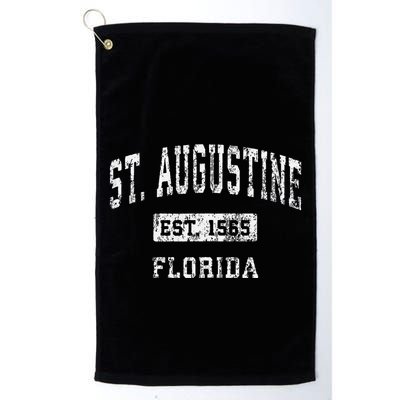 St. Augustine Florida Fl Vintage Established Golf Towel
