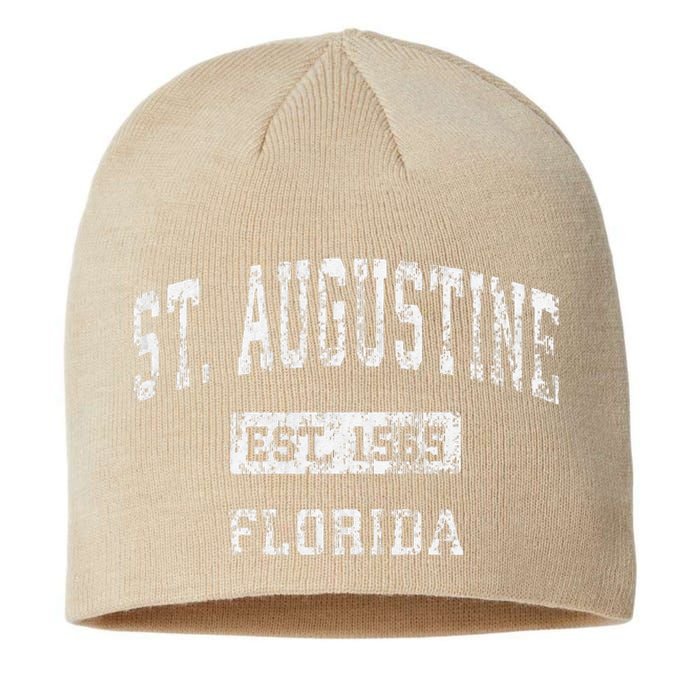 St. Augustine Florida Fl Vintage Established Sustainable Beanie