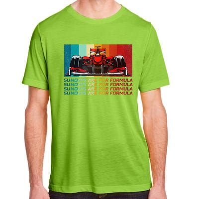 Sundays Are For Formula Racing Lover & Motorsports Fast Cars Adult ChromaSoft Performance T-Shirt