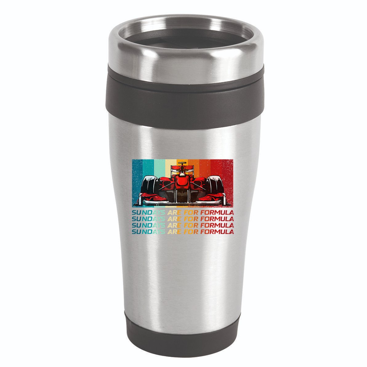 Sundays Are For Formula Racing Lover & Motorsports Fast Cars 16oz Travel Tumbler