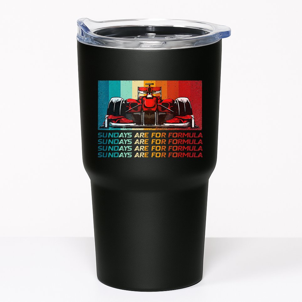 Sundays Are For Formula Racing Lover & Motorsports Fast Cars Tumbler
