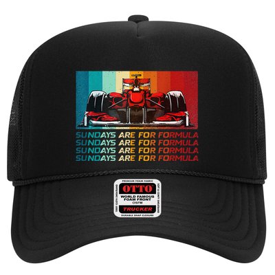 Sundays Are For Formula Racing Lover & Motorsports Fast Cars Trucker Hat