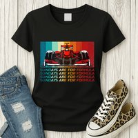 Sundays Are For Formula Racing Lover & Motorsports Fast Cars Womens T-Shirt