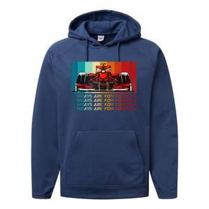 Sundays Are For Formula Racing Lover & Motorsports Fast Cars Performance Fleece Hoodie