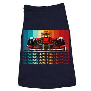 Sundays Are For Formula Racing Lover & Motorsports Fast Cars Doggie Tank