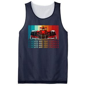 Sundays Are For Formula Racing Lover & Motorsports Fast Cars Mesh Reversible Basketball Jersey Tank