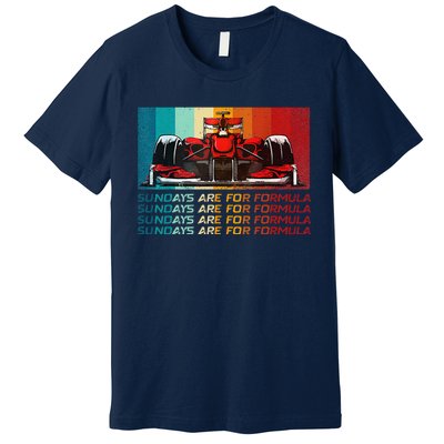 Sundays Are For Formula Racing Lover & Motorsports Fast Cars Premium T-Shirt